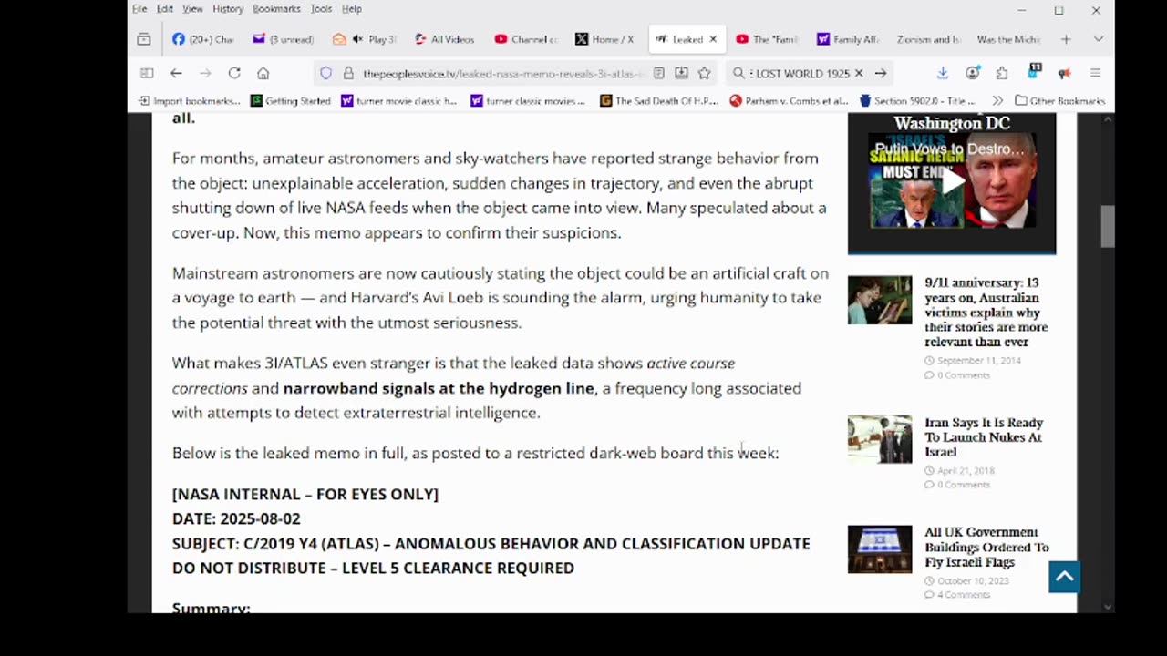 Leaked NASA Memo Reveals 3I/ATLAS Isn’t a Comet — It’s Under “Active Vector Control
