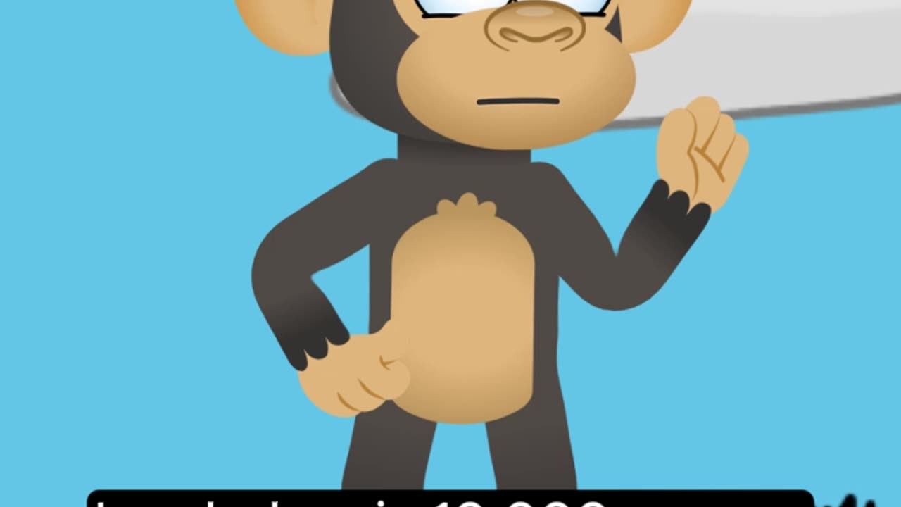 The Monkey’s Banana Dilemma 🍌🙉😂 #FunnyAnimation #MonkeyHumor #2DAnimation