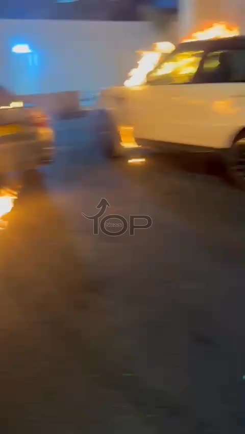 Crime in the Arab sector in Israel. Early in the morning and in front of the cameras - masked men documented the setting of two vehicles on fire and shooting at a residential building in the city. An investigation has been opened.