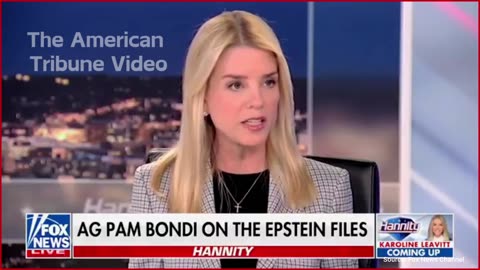 Just In: Pam Bondi Announces FBI Delivered “Truckload” of Epstein Files after Her Hard Deadline