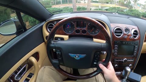 Driving a Bentley Continental after Detailing in Sandestin FL