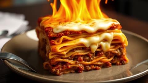 Truffle Volcano Lasagna 🌋 Molten Layers of Lava and Gold | FlavorVille™