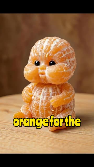 Orange Baby Eats Orange! #asmr #orange #fruit