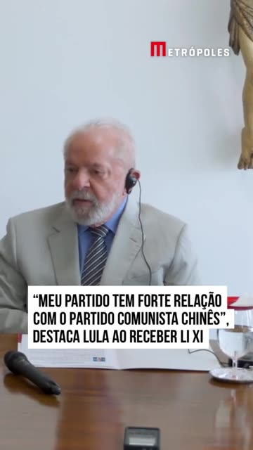 "Meu partido tem forte relação com o partido comunista chinês", destaca Lulaladrão ao receber Li Xi
