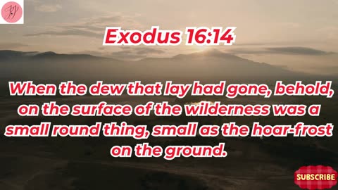 “God Provides Manna in the Wilderness” Exodus 16:1-36. #shortvideo #shorts #youtubeshorts #ytshorts
