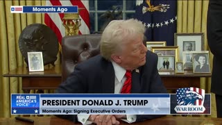 President Donald J. Trump Signs Executive Orders Live From The Oval Office