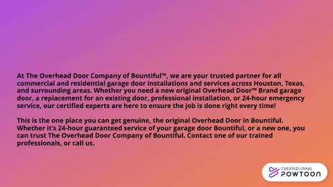 Overhead Door Company of Bountiful™