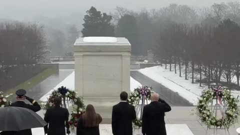 Trump, Vance Lay Wreath At Arlington National Cemetery Ahead Of Inauguration