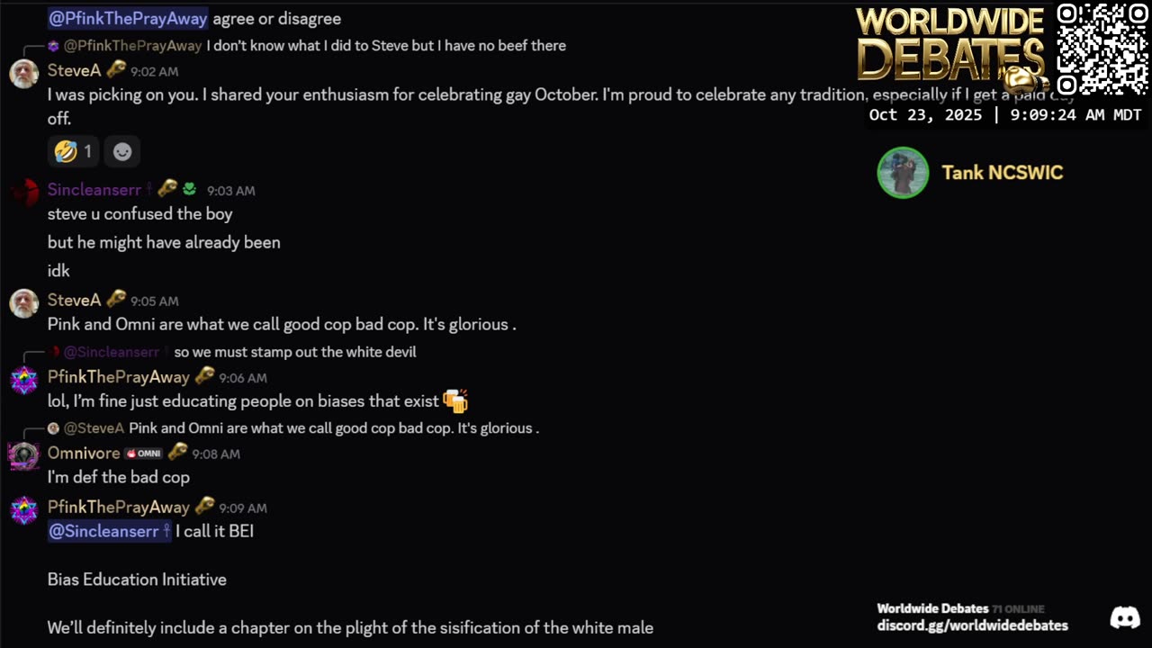 0127 WIDESTREAM - Worldwide Debates - YouTube/Twitch/Rumble