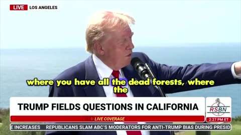 TRUMP FIELDS QUESTIONS IN CALIFORNIA