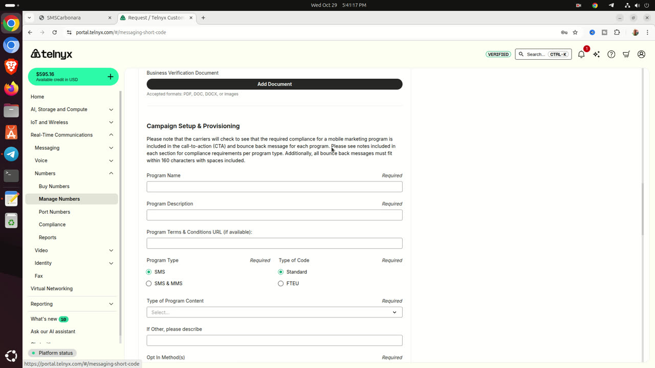 Telnyx Complete Support for SMS and Voice Service