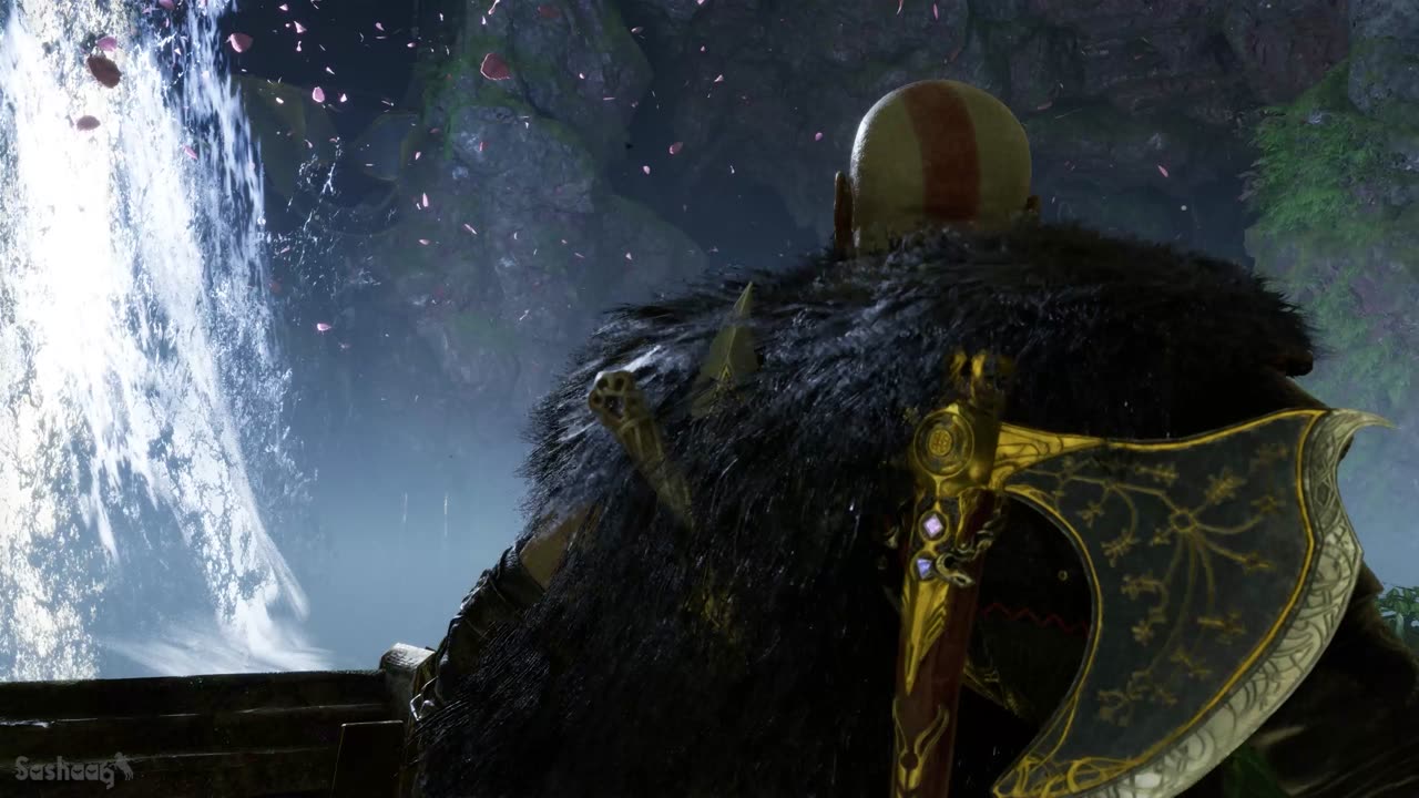 God of War Ragnarök Kratos Rescuing Atreus