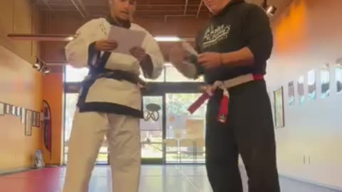 Recieving Awards From Master Marlon Gavironda