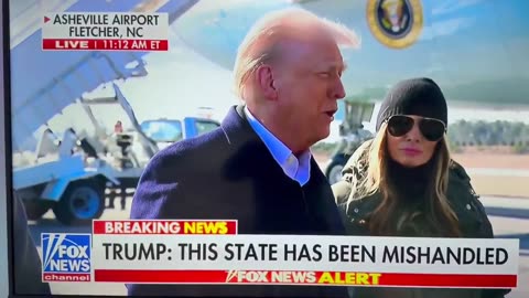 🚨#BREAKING: Trump just admits on live tv that "SOMETHING HIT" LA and caused the fires.