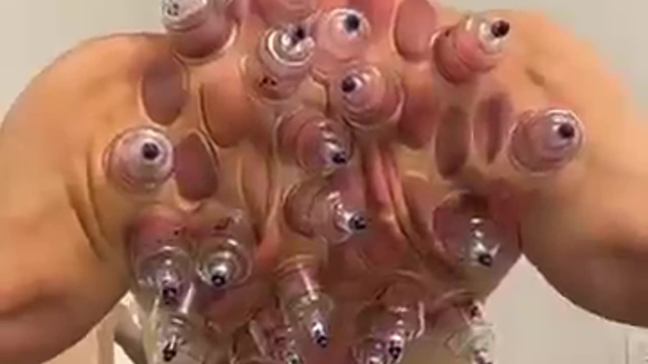 Why Is His Back Covered in Glass Cups? Ancient Healing Technique Revealed!