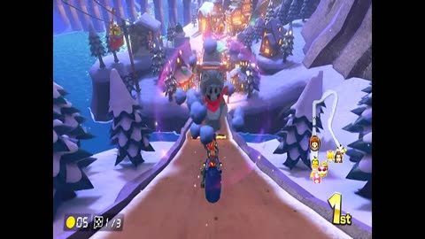 Mario Kart 8 Deluxe Gameplay-Moon Cup- Merry Mountain