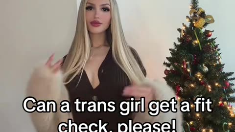 It is a exuberant tgirl