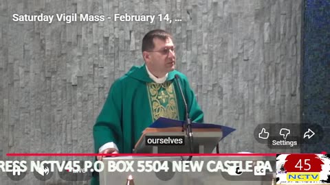 NCTV45 CATHOLIC MASS HOLY SPIRIT PARISH (ST VITUS) 4 PM SAT FEB 14 2026