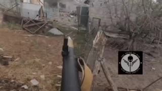 Russian soldier gets eliminated in GoPro view