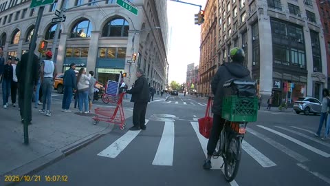 Delivery biker