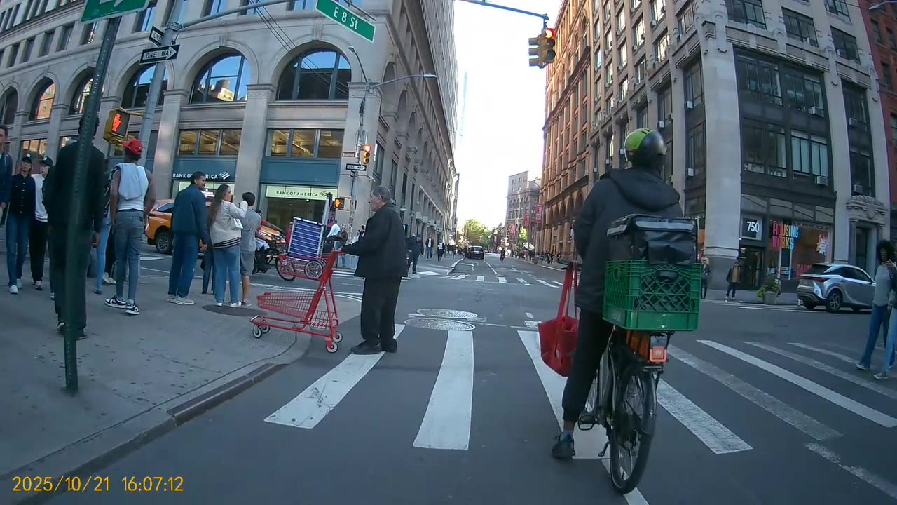 Delivery biker