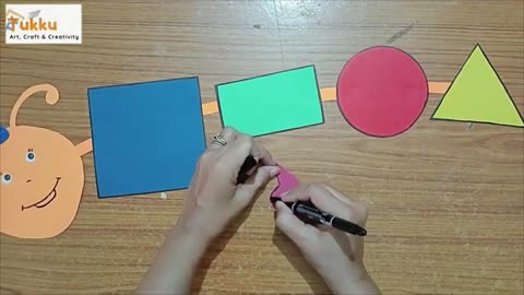 Math Shapes Activity _ How To Make 2D Shapes project _ TLM For Primary School _ TukkuTV