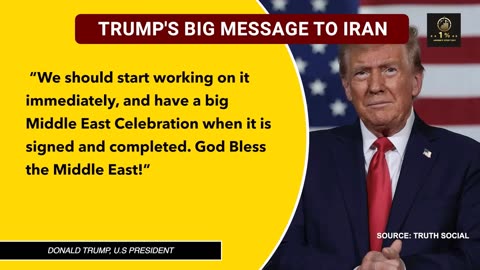 Trump Shocks Israel With Huge Offer For Iran; 'Won't Attack, Let's Make A Deal & Celebrate'