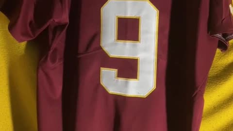 WASHINGTON REDSKINS SONNY JURGENSEN FOOTBALL JERSEY ,