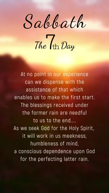 Remember the Sabbath