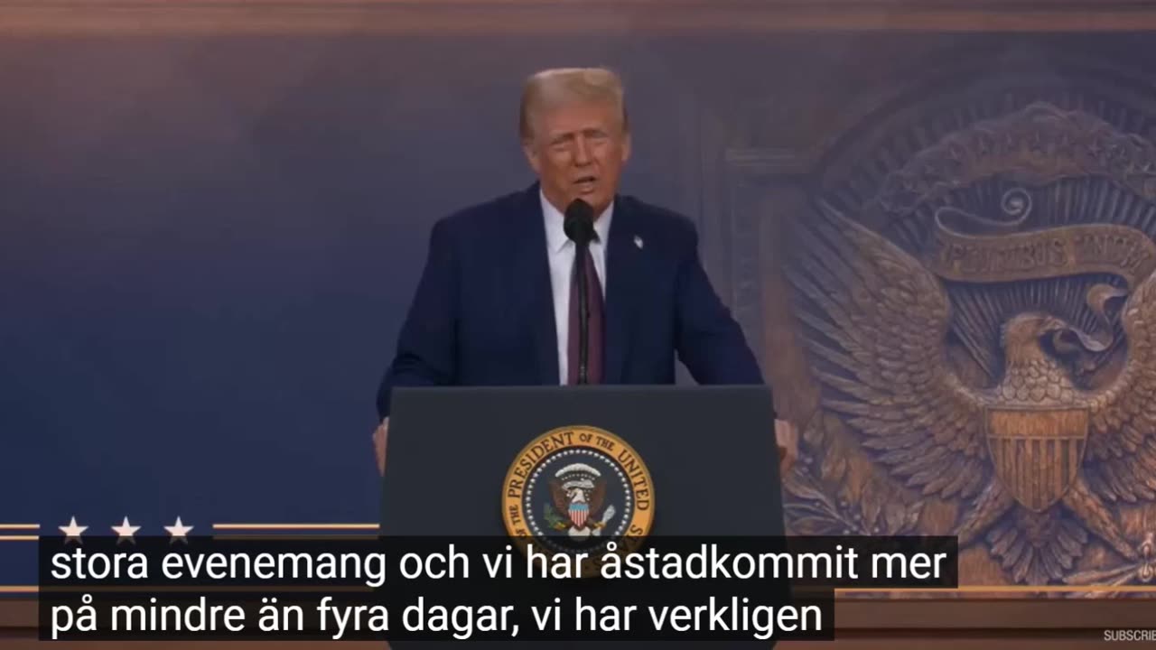 # 1329 - WEF - Donald Trumps tal inför WEF. SVENSKTEXTAT