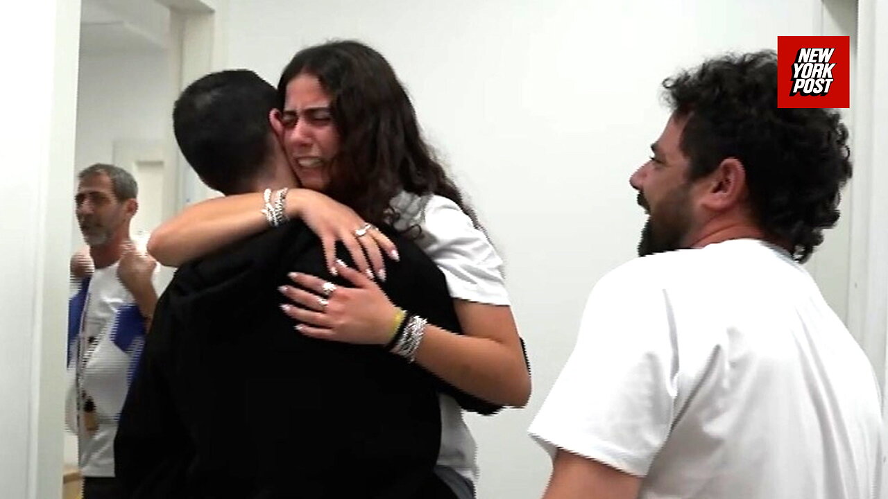 Tears flow as freed Israeli hostage Guy Gilboa-Dalal reunites with family