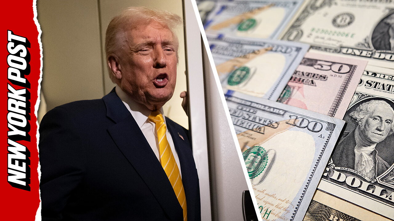 Trump tells reporters 'Everybody but the rich will get this' when asked about the $2k handout