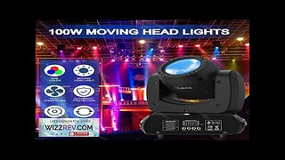 LED 100W beam moving head pattern light voice controlled RGBW rotating KTV Review