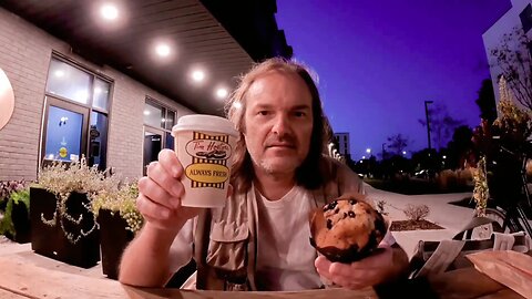 Tim Hortons Chocolate Chip muffin & Dark roast Coffee with Pumpkin shot and Vanilla shot Review