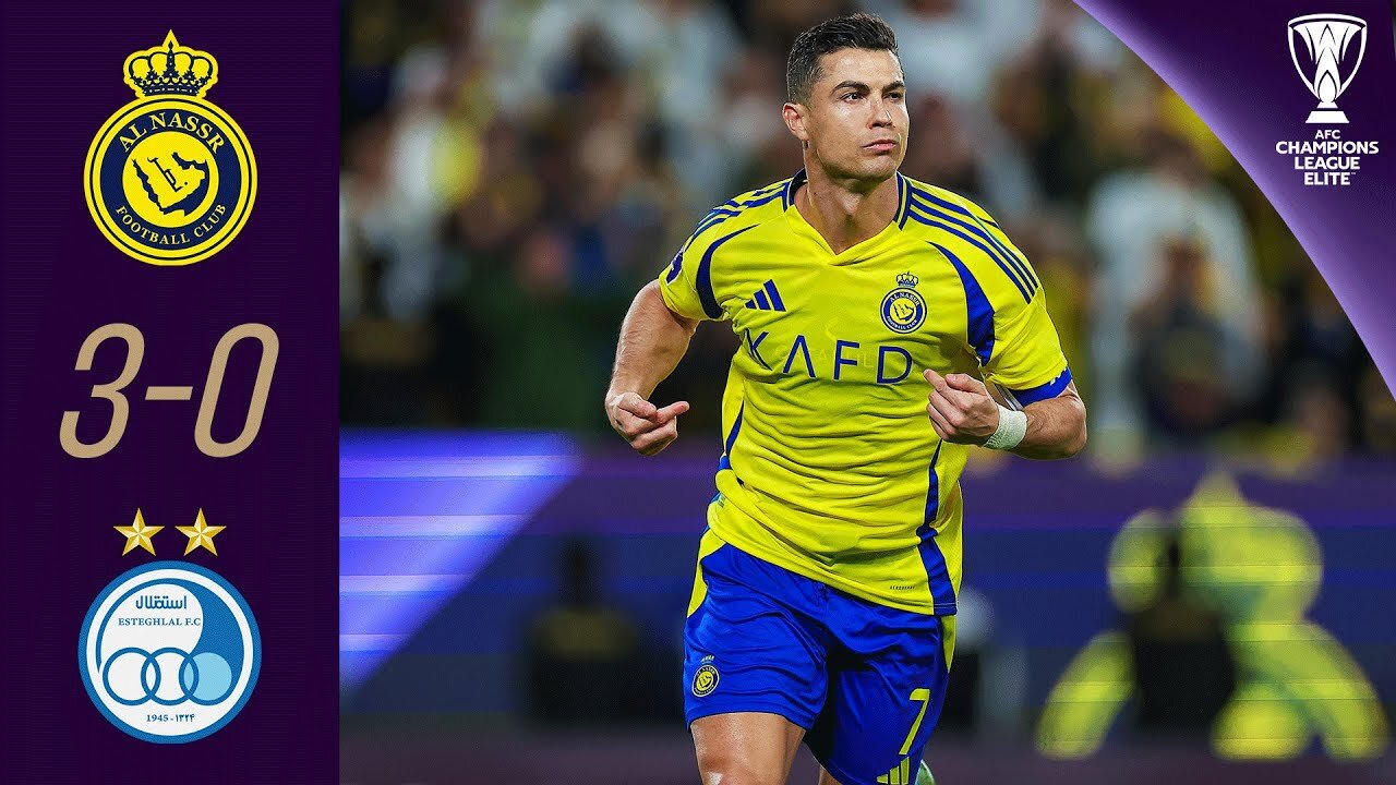 Ronaldo & Durán Propel Al Nassr to Victory Over Esteghlal in ACL Elite Clash!