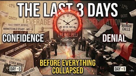 What the last 3 days before the 1929 crash looked like