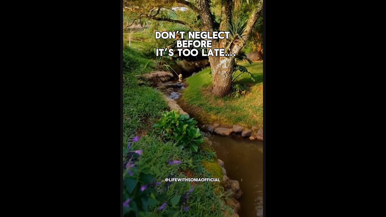 DON'T NEGLECT BEFORE IT'S TOO LATE....