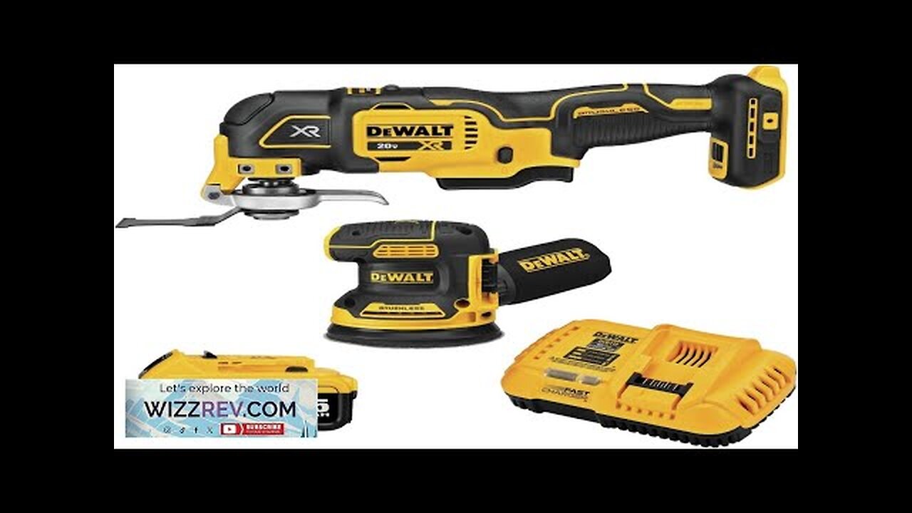 DEWALT 20V MAX Orbital Sander and Oscillating Tool Cordless Woodworking 2-Tool Set Review