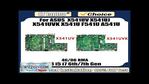 LT Laptop X541UV Motherboard For ASUS X541UJ X541UVK X541U F541U A541U Mainboard Review