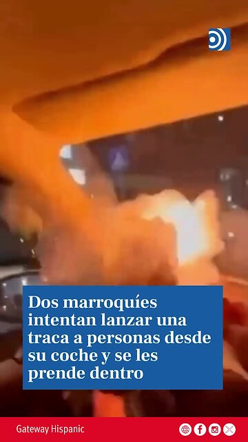 2 marroquíes intentan encender un explosivo contra civiles pero explota dentro de su coche