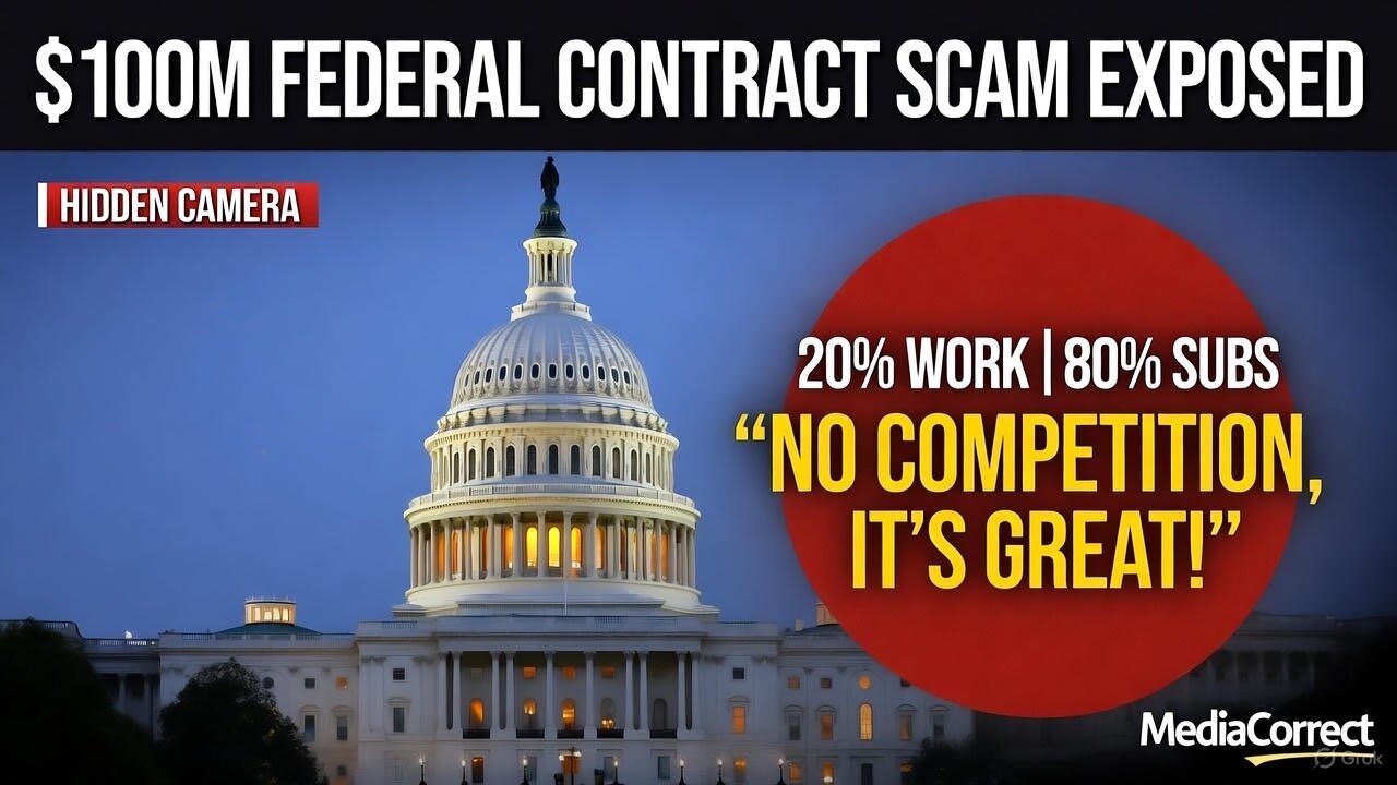 FEDS BUSTED: 8(a) "Minority" Front Admits to $100M Contract Scam in Hidden Camera Sting