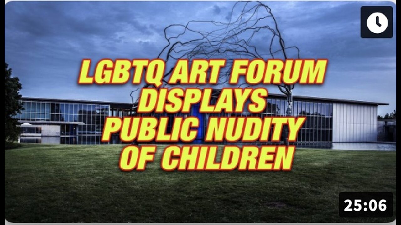 Owen Shroyer - LGBTQ Art Forum Displays Public Nudity Of Children