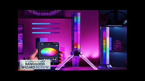 RGB Light Bar Music Sync Pickup Rhythm Lamp APP Control Voice Activated Review