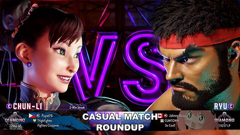 Kuya Kalbo SF6 Casual Match Roundup. Chun Li 4 star Diamond Rank [Hori Fight Stick]