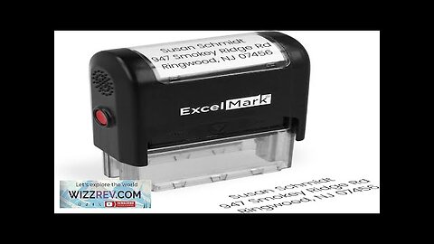 ExcelMark Custom Stamp – Clear & Crisp Impressions – Personalized Self-Inking Rubber Review