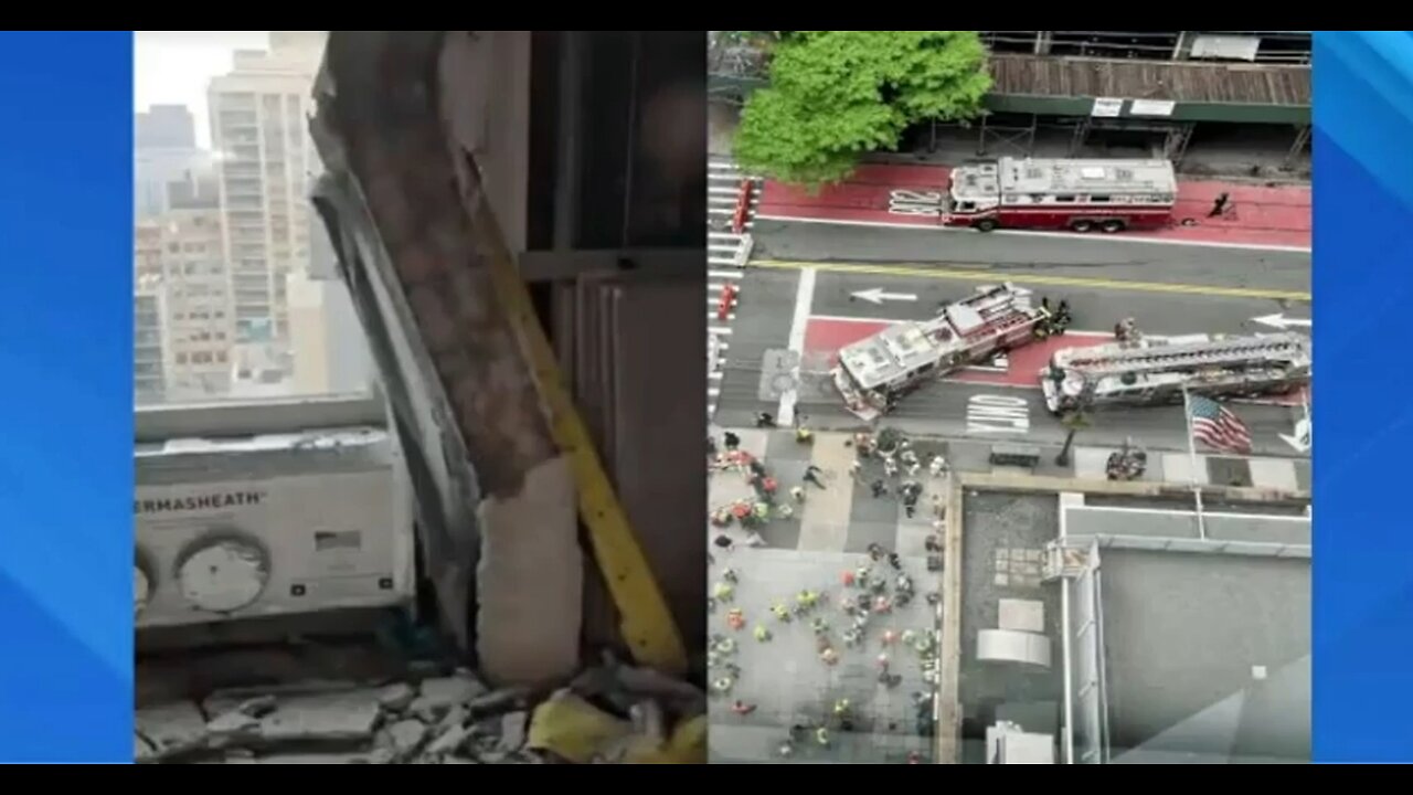 #33 story Egyptian muralled Pfizer headquarters NYC 'COLLAPSING' #ritual see description