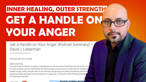 Anger Series 4 Get a Handle on your Anger