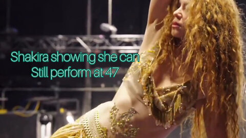 Shakira getting ready for The Grammys