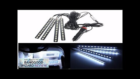 GLIME 12V 48LED 5050smd Car Decorative Atmosphere Light Strips SUV Interior Footwell Review