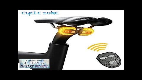 LED Bike Turn Signal Rear Light Bicycle Lamp USB Rechargeable Bike Wireless Review